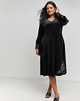 Joe Browns Starlight Velvet Midi Dress