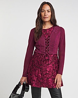 Joe Browns Berry Merry Devore Tunic