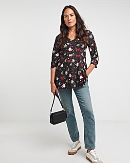 Joe Browns Christmas Bow Print Tunic