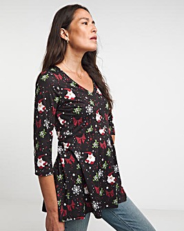 Joe Browns Christmas Bow Print Tunic