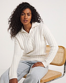 Cable Collar Jumper