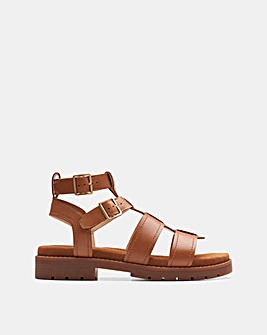 Clarks Orinoco Leather Cove Buckle Sandal Standard Fit