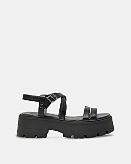 Only Mercery Chunky Sandals with Adjustable Buckle Standard Fit