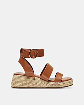 Only Minerva Wedge Espadrille Sandals with Adjustable Buckle Standard Fit