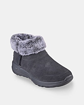 Skecher On The Go Joy Savy Boots With Exposed Fur