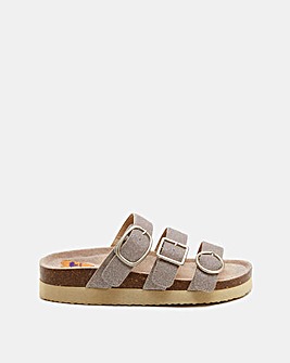 Rocket Dog Astor Glenn Glitter 3 Strap Buckle Sandal