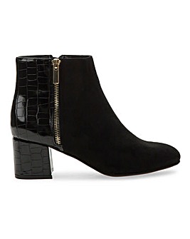 ladies suede ankle boots wide fit