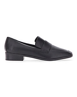 Flexi Sole Square Toe Loafers Extra Wide EEE Fit