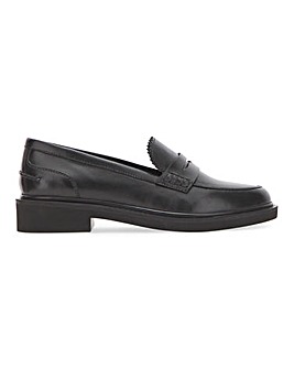 Lightweight Leather Penny Loafer Wide E Fit