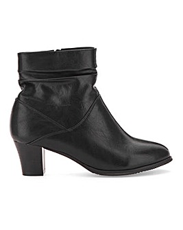 Cushion Walk Ruched Ankle Boots EEE Fit 