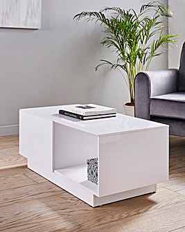Allure High Gloss Storage Coffee Table