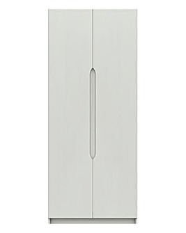 Sorrento High Gloss Assembled 2 Door Wardrobe