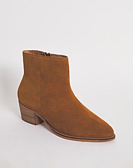 Suede Leather Western Cowboy Boot EEE Fit