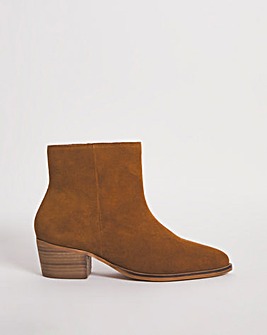 Suede Leather Western Cowboy Boot E Fit