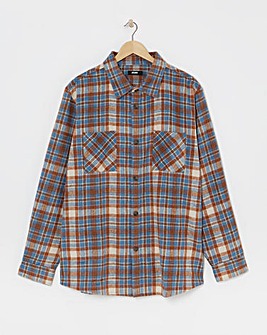 Double Pocket Check Overshirt