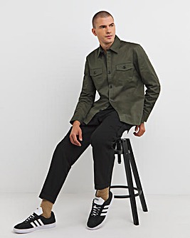 Double Pocket Utility Flannel Shirt