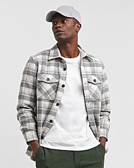 Double Pocket Check Overshirt