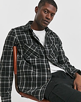 Double Pocket Check Overshirt