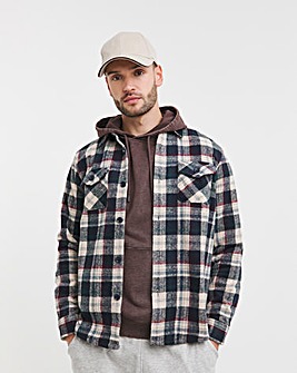 Double Pocket Check Overshirt