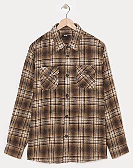 Double Pocket Check Overshirt