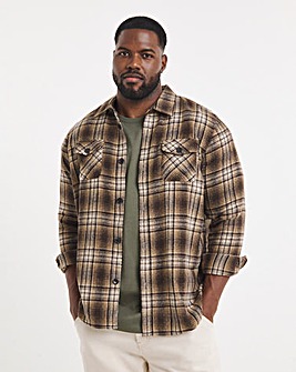 Double Pocket Check Overshirt