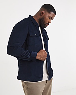 Cord Zip Through Overshirt