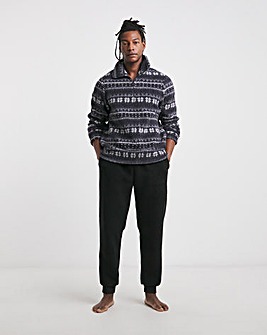 Borg Fairisle Loungewear Set