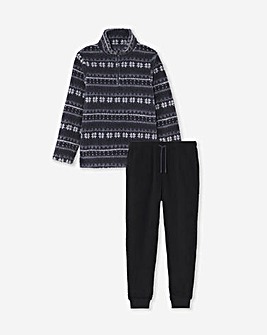 Borg Fairisle Loungewear Set