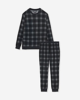 Fleece Check Lounge Set