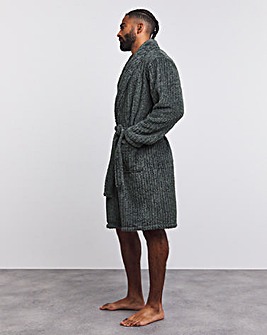 Marl Clipped Dressing Gown