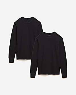 2 Pack Long Sleeve Thermal Tshirts