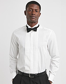 White Poplin Wing Collar Dinner Shirt