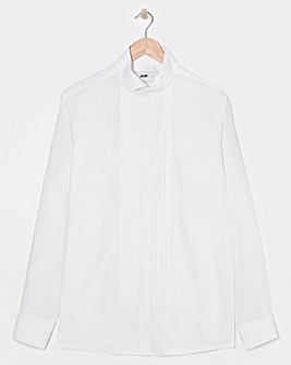 White Poplin Wing Collar Dinner Shirt