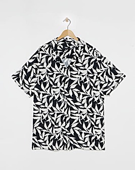 Mono Palm Printed Holiday Shirt
