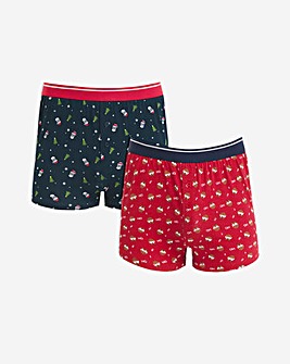 2pk Novelty Loose Boxers