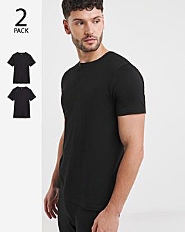 2 Pack Black SS Thermal Tshirts