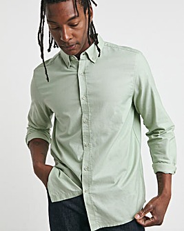 Long Sleeve Sage Oxford Shirt Regular