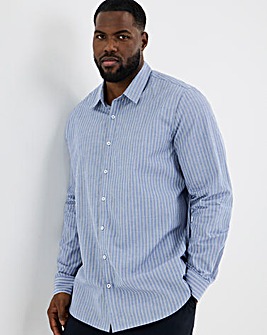 Long Sleeve Poplin Stripe Shirt Long