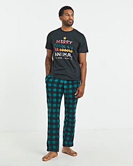 Christmas Graphic Check Pyjamas