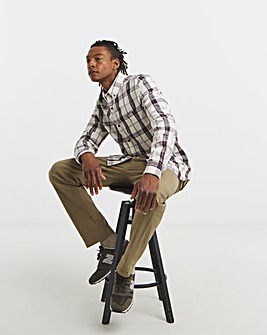 Long Sleeve Check Oxfird Shirt Long