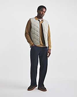Union Navy Loose Fit Stretch Gabardine Jean