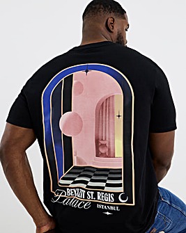 Jack & Jones St. Regis Back Graphic T-Shirt - Black