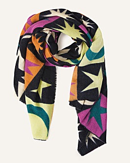 Accessorize Star and Moon Print Scarf