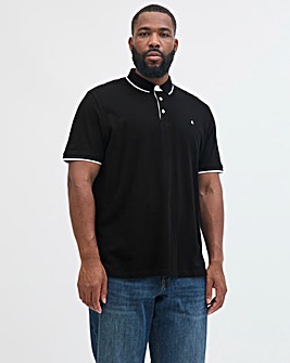 Jack & Jones Premium Paulos Tipped Polo - Black