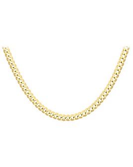 9CT  Yellow Gold Flat Curb Chain