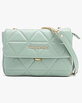 Valentino Bags Carnaby Green Quilted Shoulder Bag