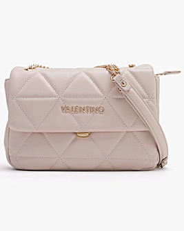 Valentino Bags Carnaby Ecru Quilted Shoulder Bag