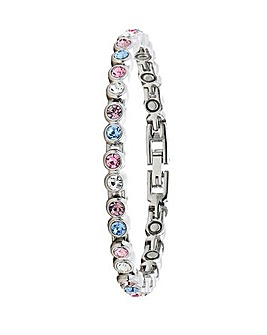 Espree Coloured Crystal Magnetic Tennis Bracelet