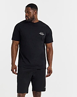 Jack & Jones Brandon Logo T-Shirt & Short Set - Black