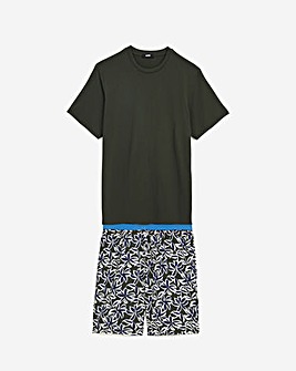 Floral Jersey Graphic Tee and short set